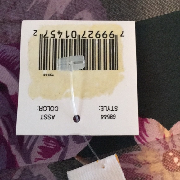 Elaine Gold Colorful Florals Polyester Scarf NWT - Picture 6 of 7